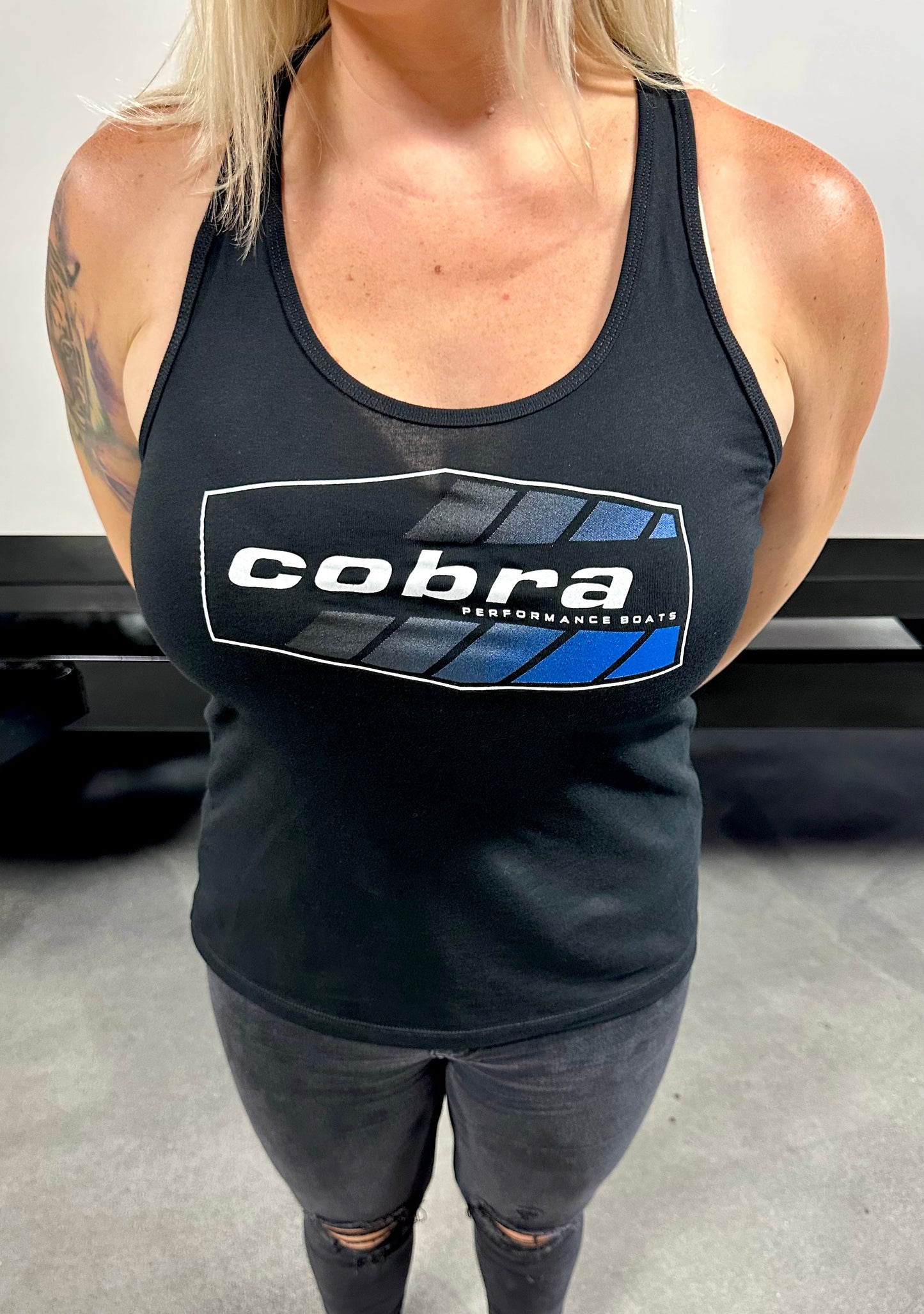 Women’s Blue Cobra Tank Top