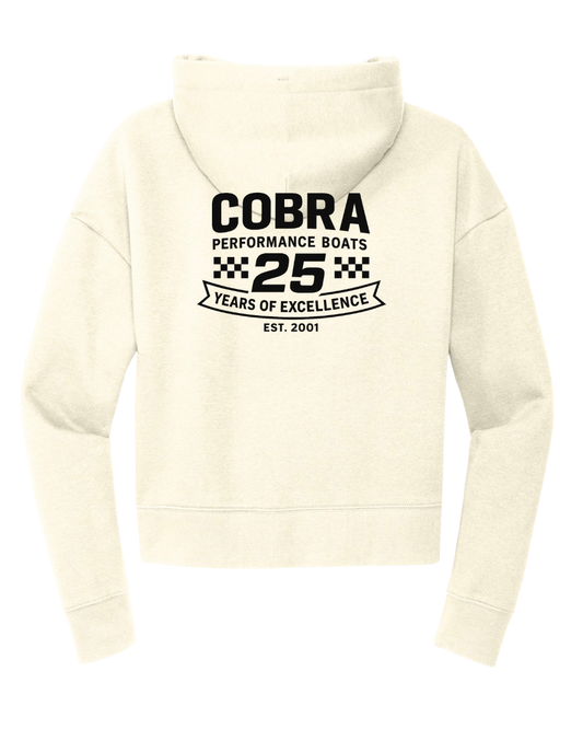 Women's Cropped Cream Hoodie