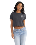 Load image into Gallery viewer, Women's Cropped Charcoal T-Shirt
