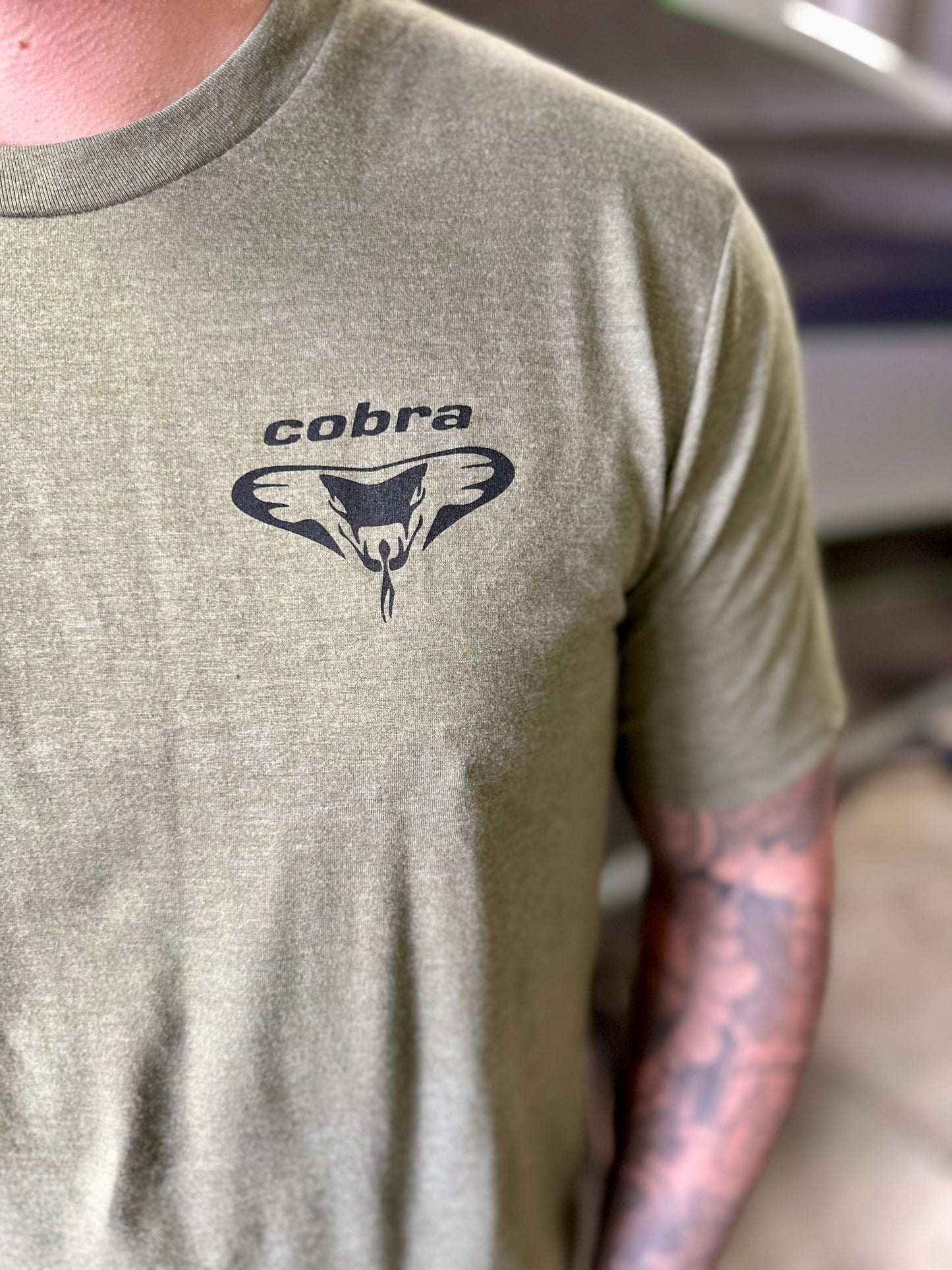 Military Green Men’s Cobra Shirt