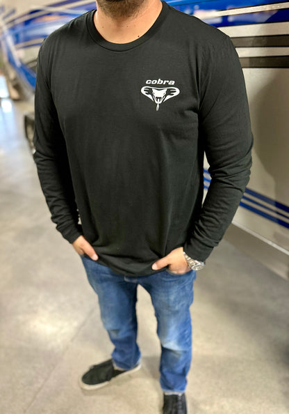 Men’s Long Sleeve Shirt - See the Difference | Feel the Difference (Black)