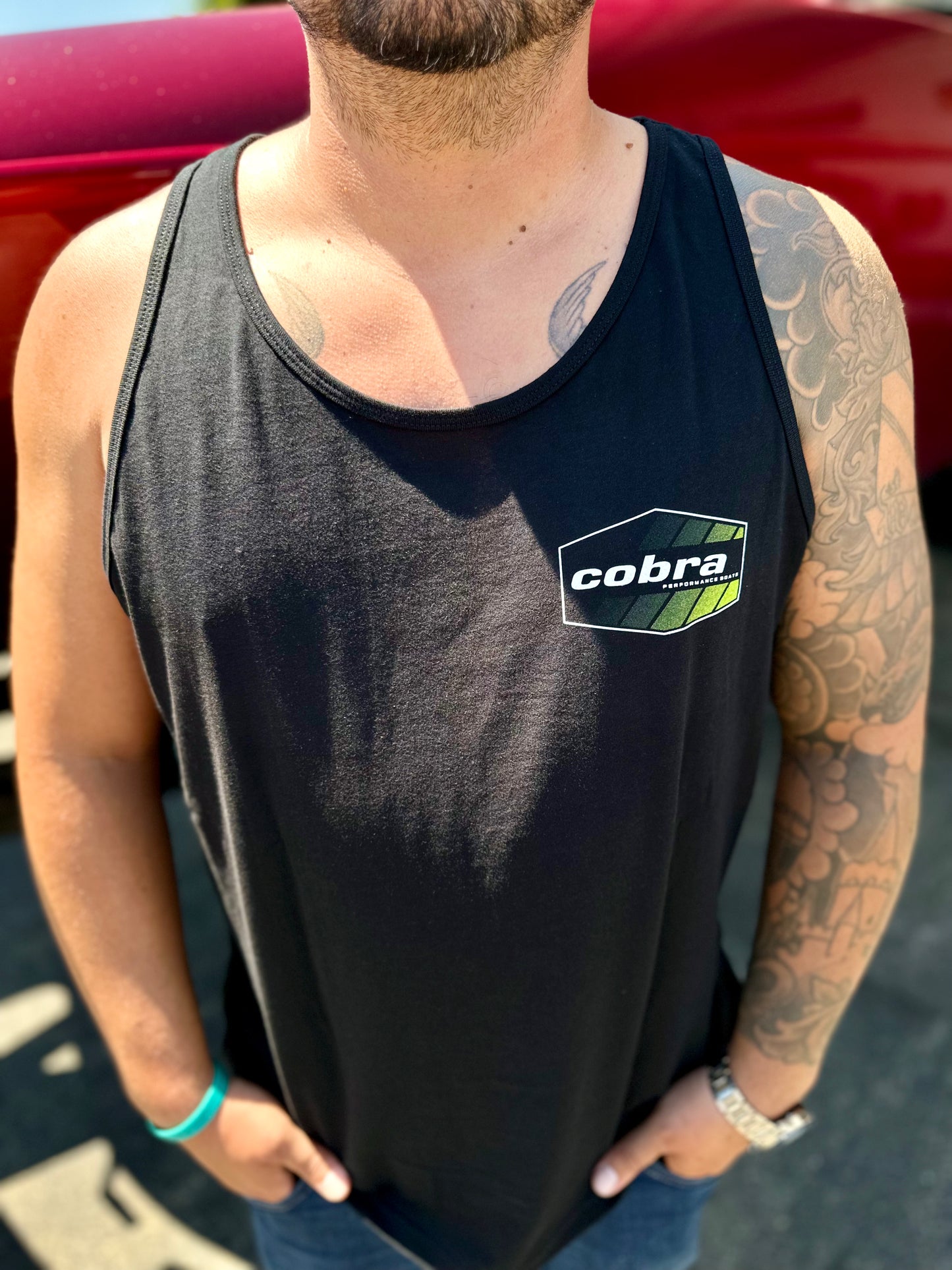 Men’s Green Cobra Tank Top