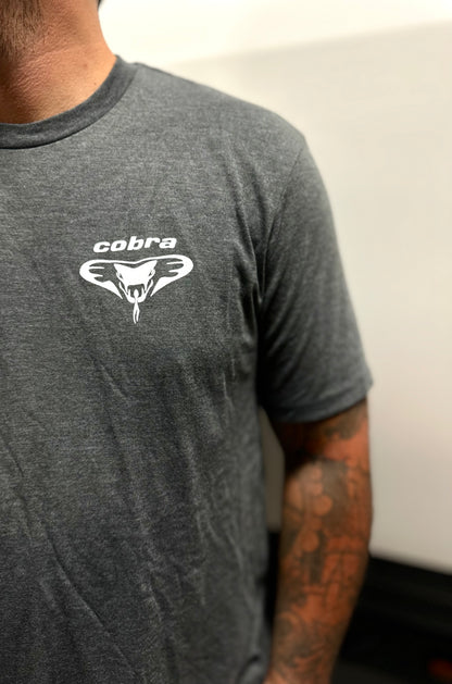 Men's Charcoal Grey & White Cobra T-Shirt