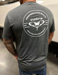 Load image into Gallery viewer, Men's Charcoal Grey & White Cobra T-Shirt
