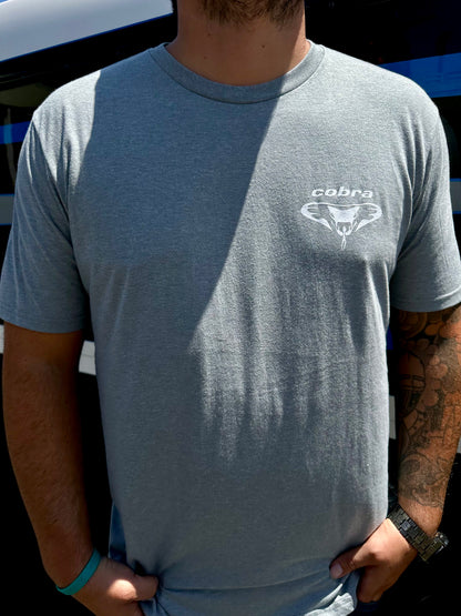 Men's Grey & White Cobra T-Shirt