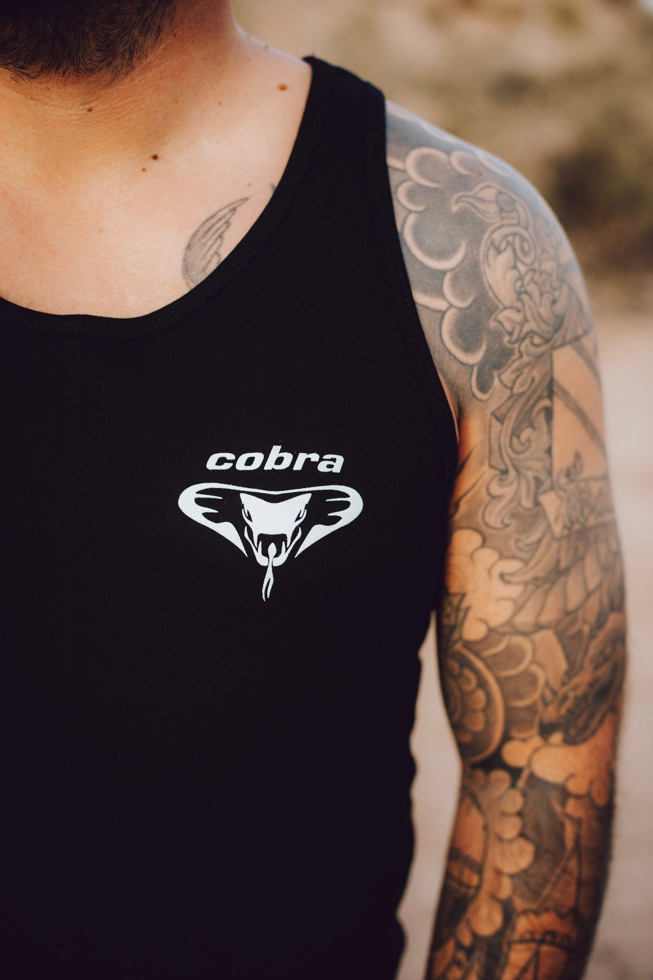 Men's Black & White Tank Top