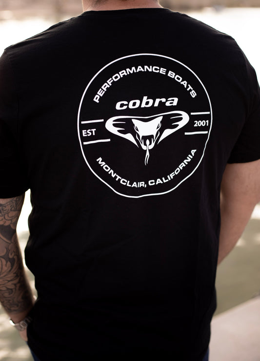 Men's Black & White Cobra T-Shirt
